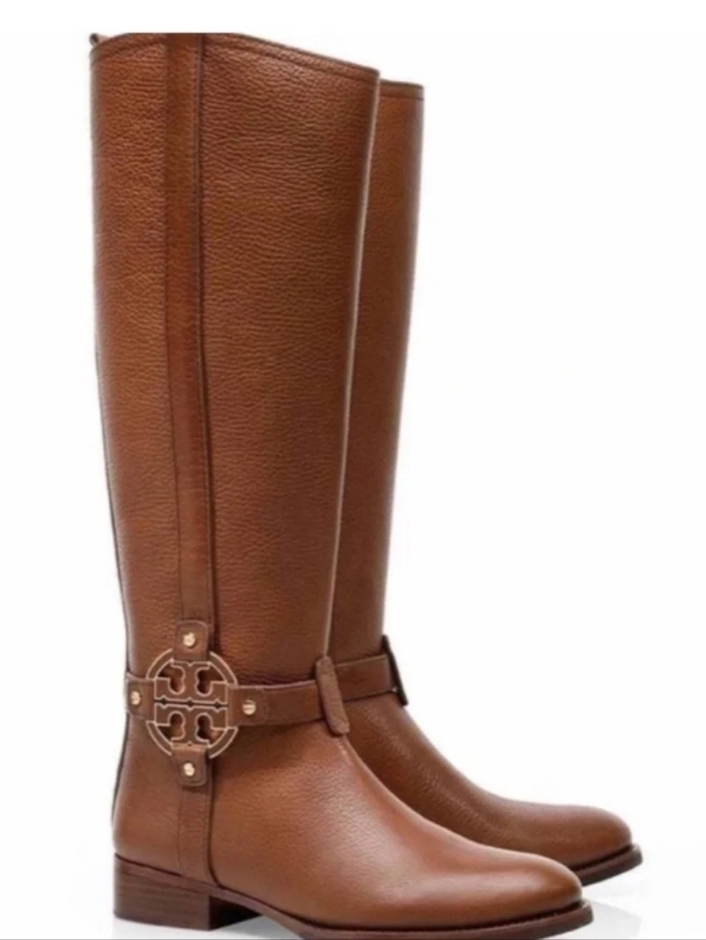 Tory Burch Amanda Riding Boots in Almond Size 7.5